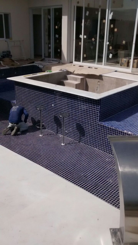 Construção de Piscinas Azulejo Guaianazes - Construção de Piscina para Academias