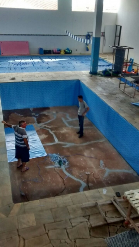 Onde Encontro Construção de Piscina para Academias São Vicente - Construção de Piscina Azulejo