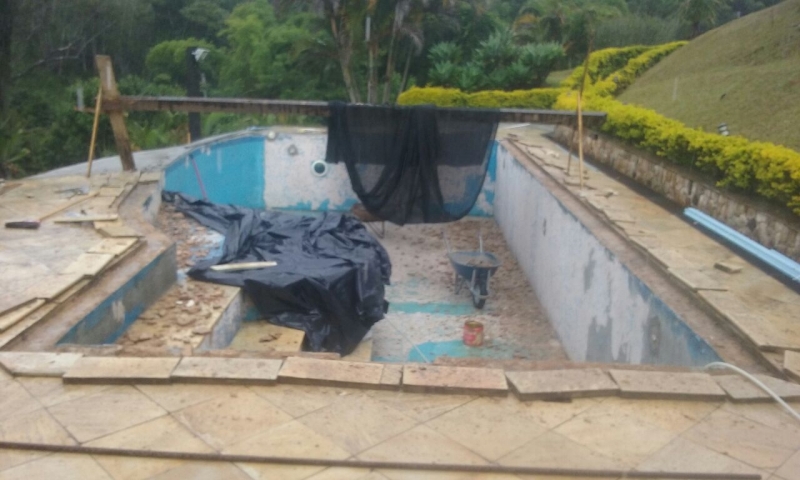 Reforma de Piscina Vinil Preço Vila Medeiros - Reforma de Piscina com Cascata