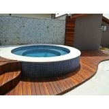 piscinas com deck de madeira Brooklin